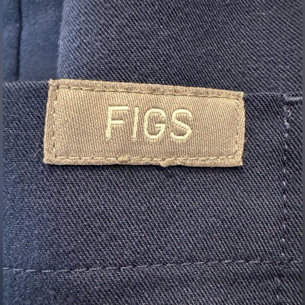 Figs High Waisted Yola Skinny Scrub Pants Large Petite Navy - Picture 6 of 10